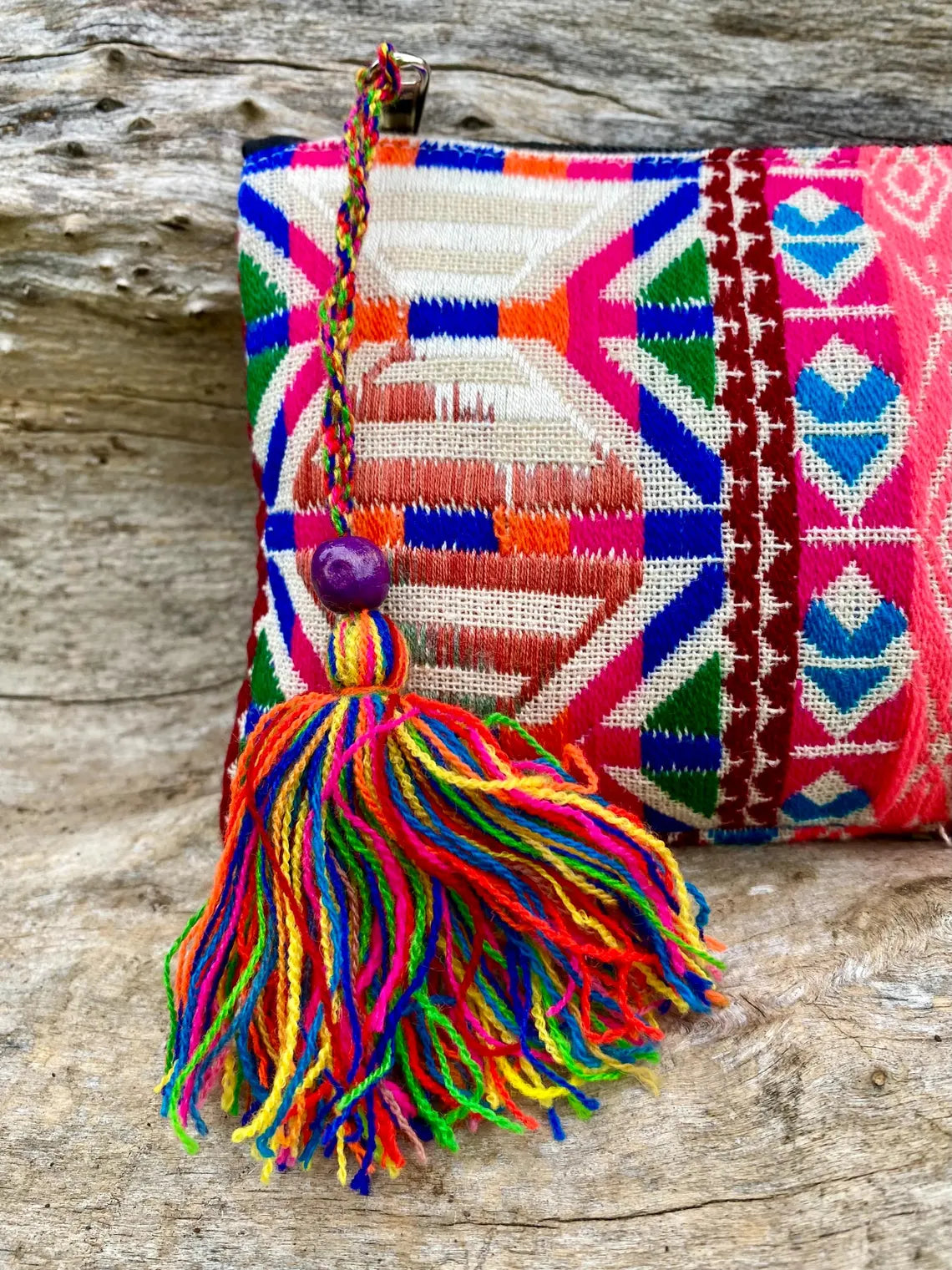 Upcycled Hand-loomed Purse - Sunset