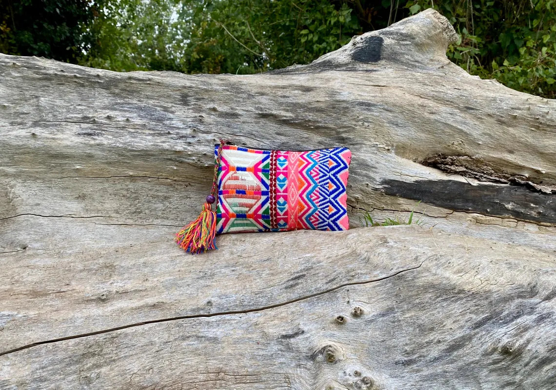 Upcycled Hand-loomed Purse - Sunset