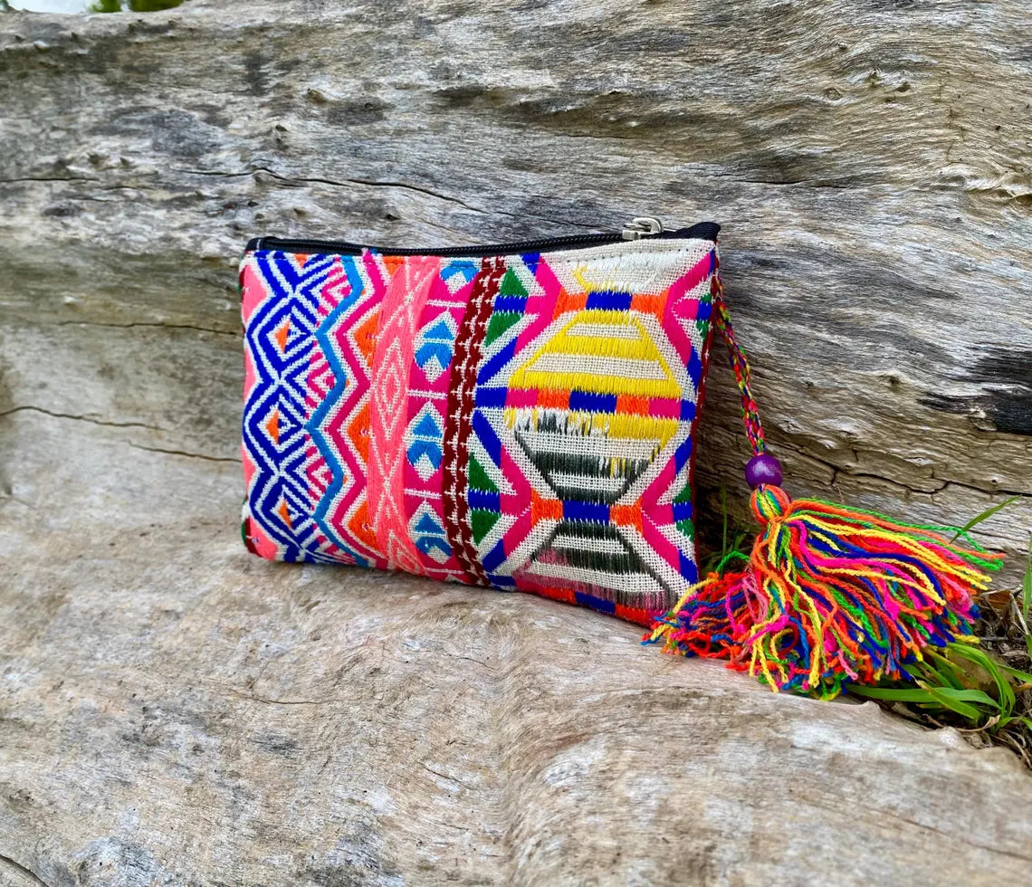 Upcycled Hand-loomed Purse - Sunset