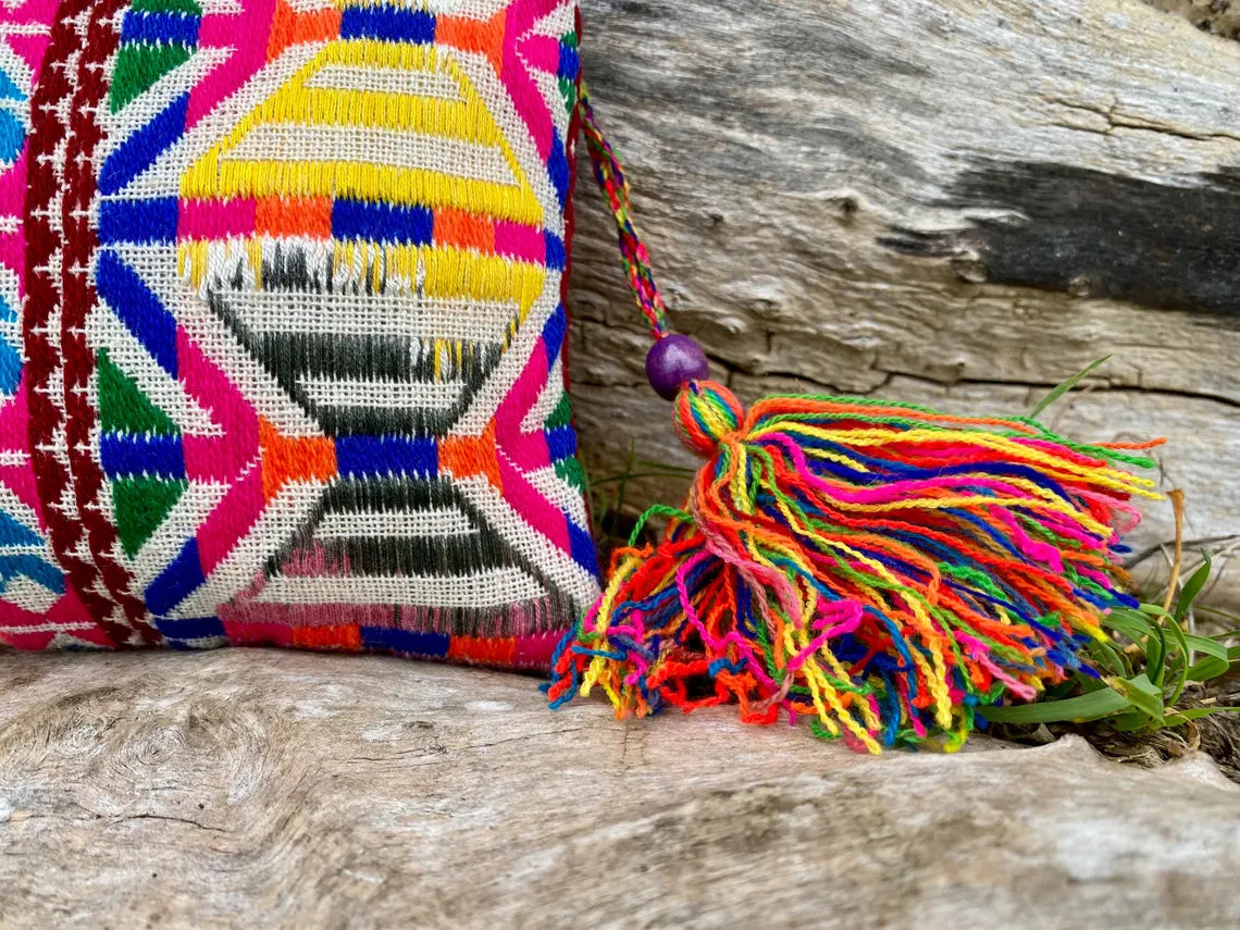 Upcycled Hand-loomed Purse - Sunset