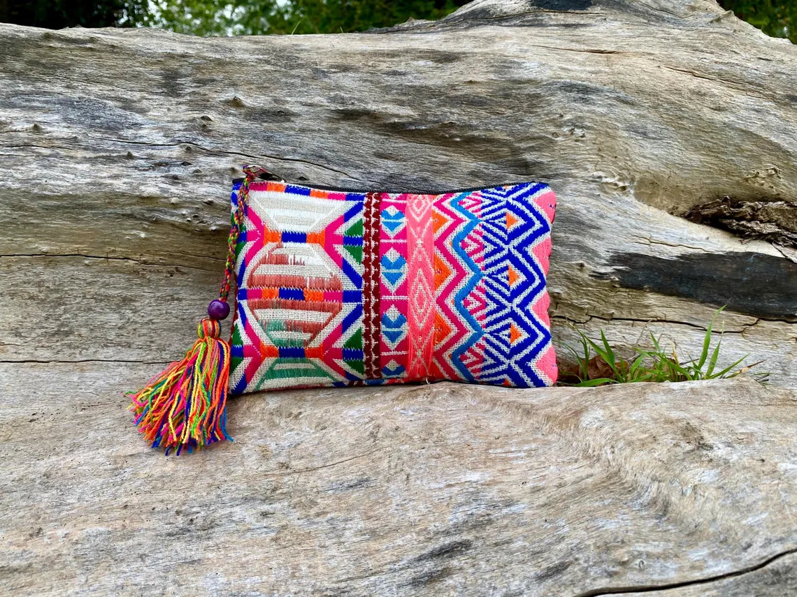 Upcycled Hand-loomed Purse - Sunset