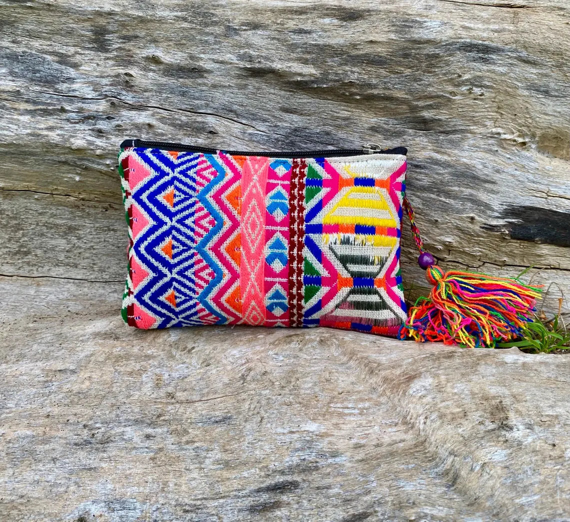 Upcycled Hand-loomed Purse - Sunset