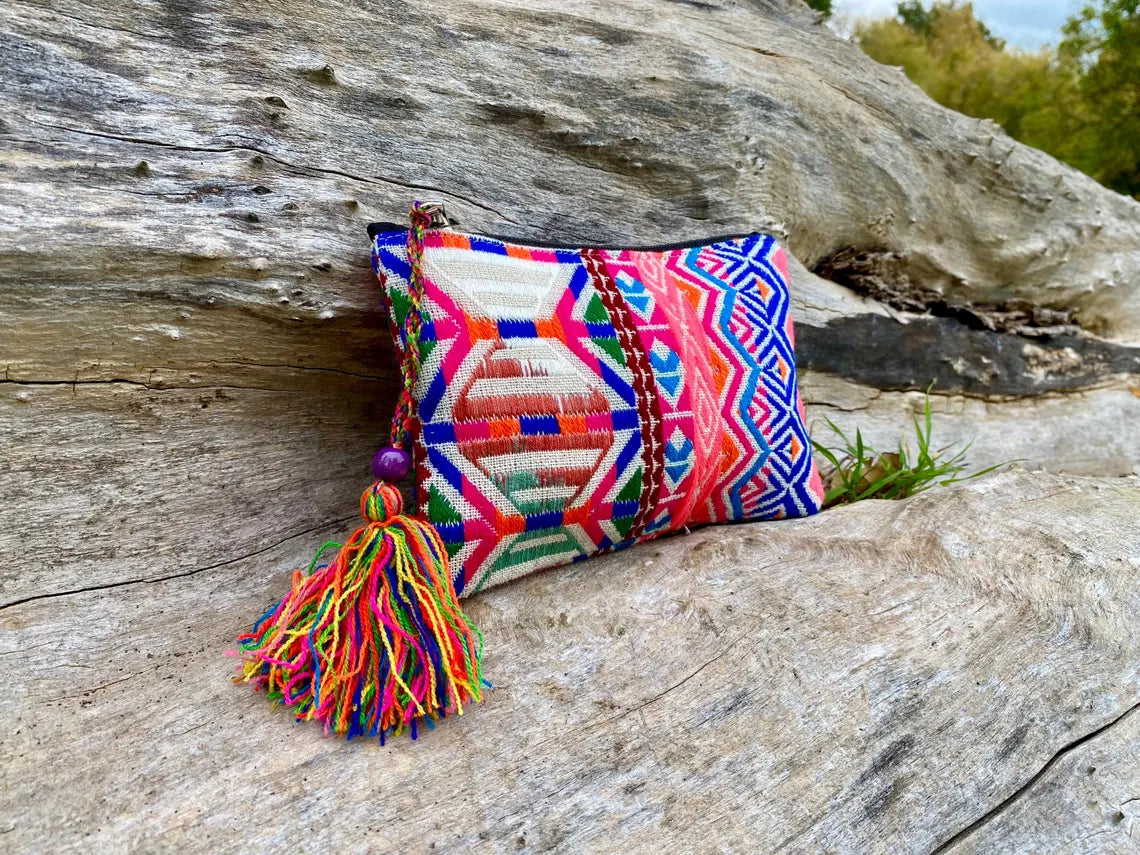 Upcycled Hand-loomed Purse - Sunset