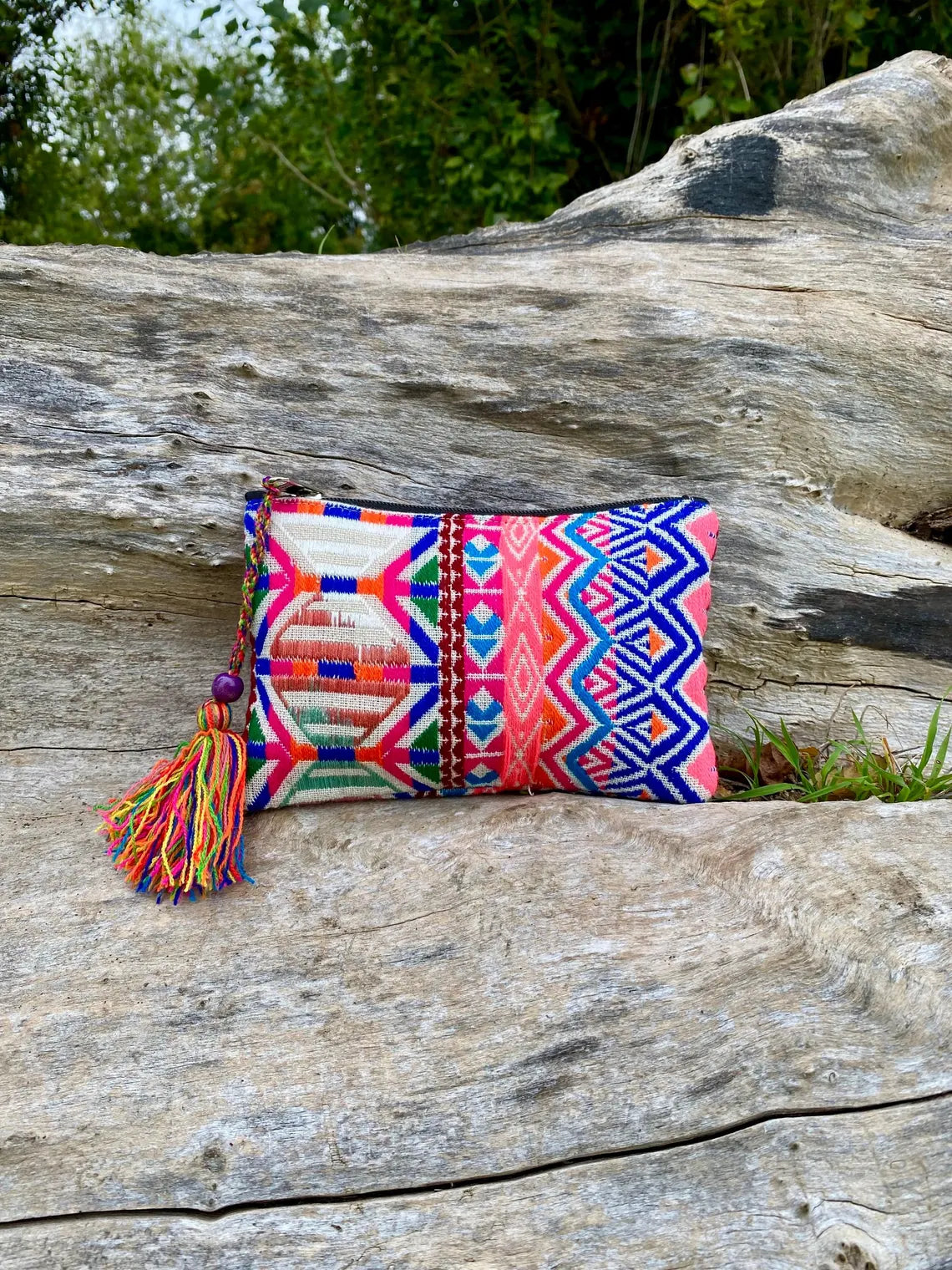 Upcycled Hand-loomed Purse - Sunset