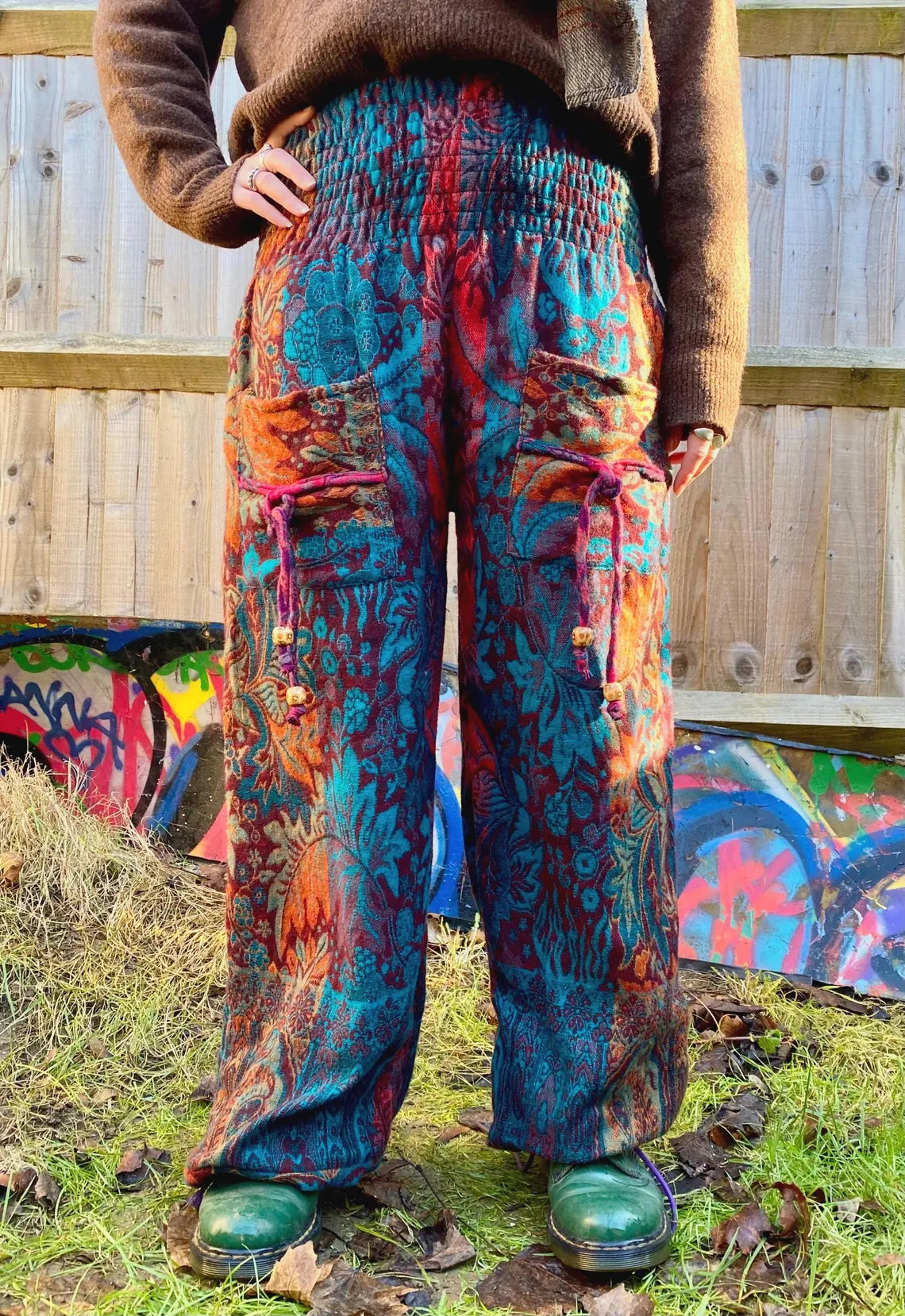 Cosy Warm Winter Blanket Trousers - Conker