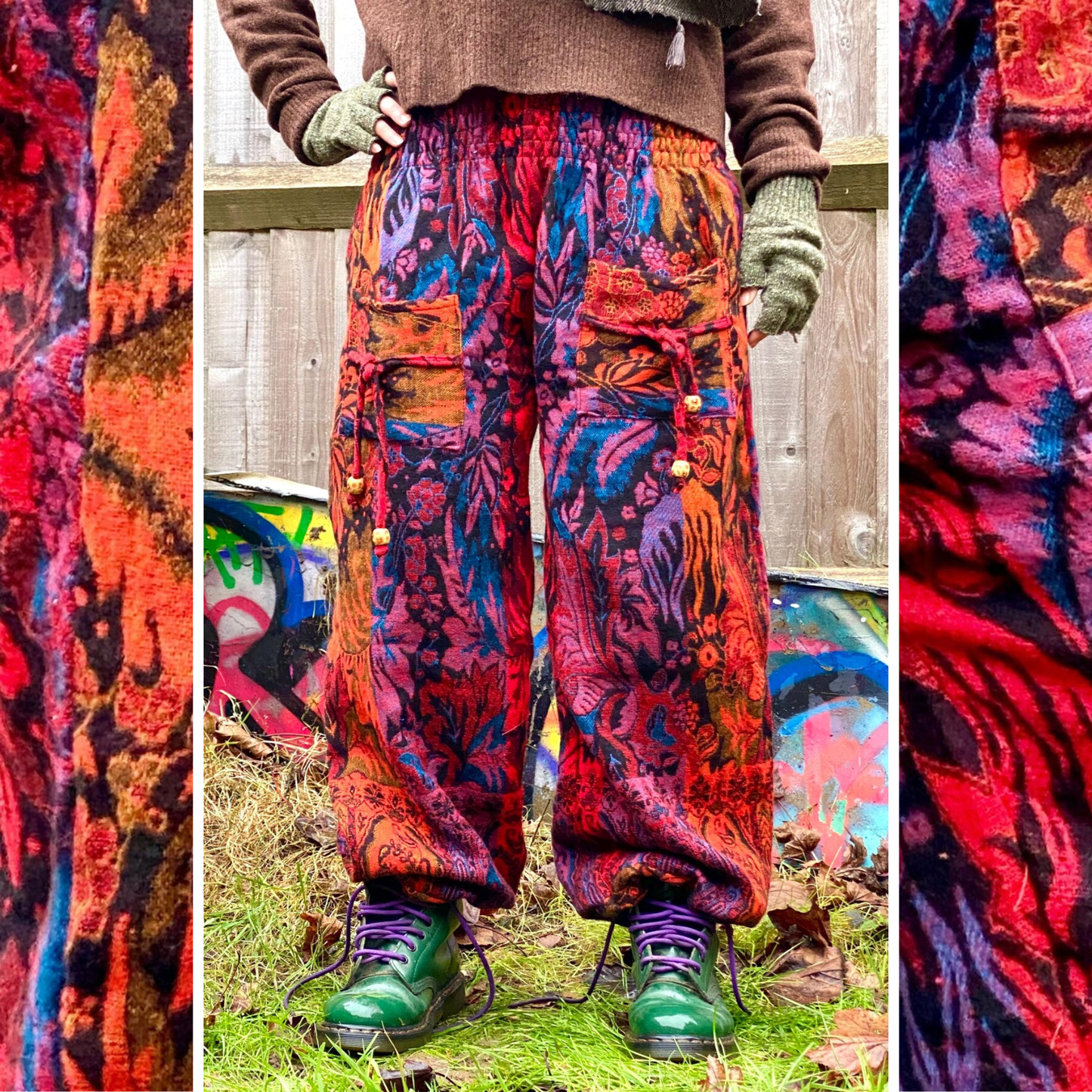 Cosy Warm Winter Blanket Trousers - Fireburst