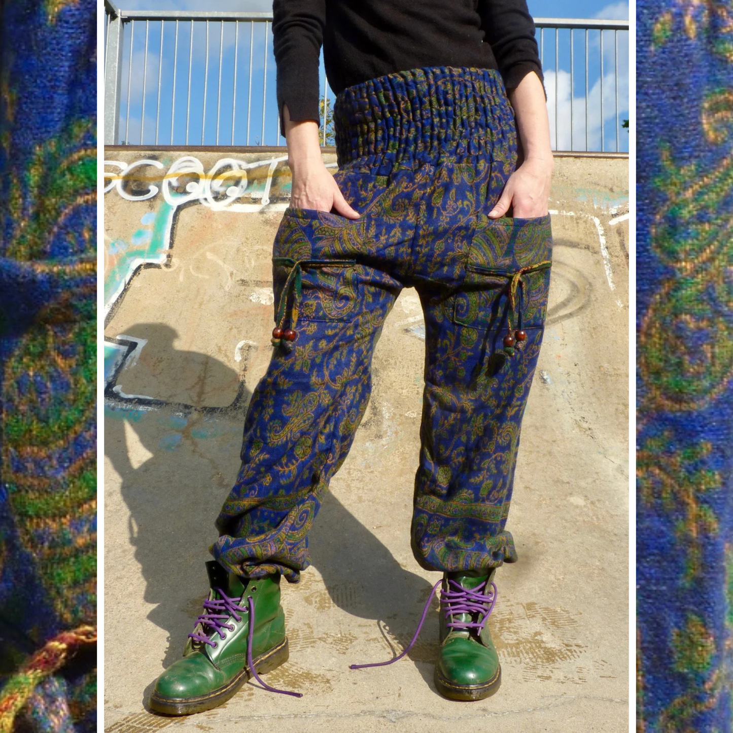 Cosy Warm Winter Blanket Trousers - Spruce