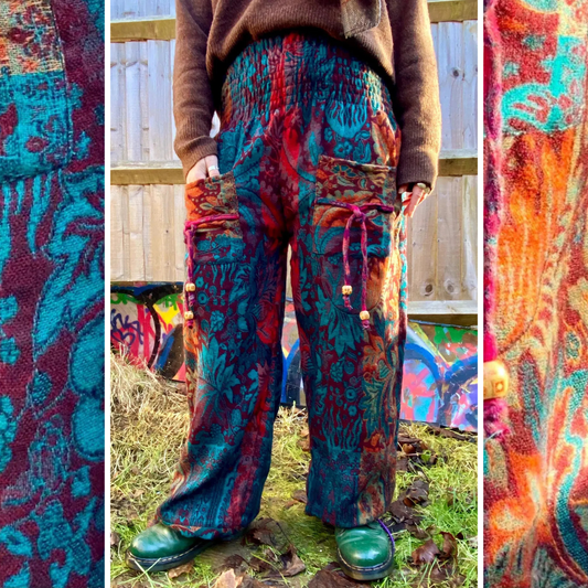 Cosy Warm Winter Blanket Trousers - Conker