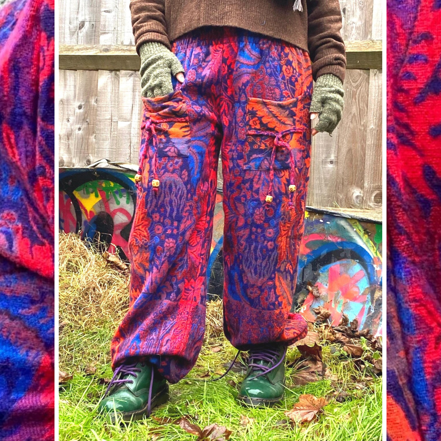 Cosy Warm Winter Blanket Trousers - Blaze