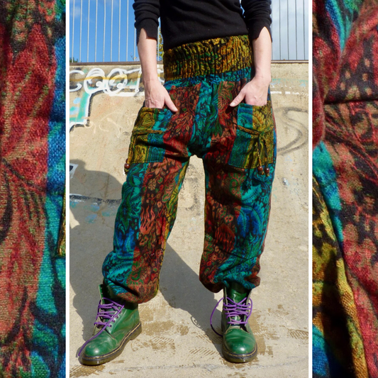 Cosy Warm Winter Blanket Trousers - Evergreen